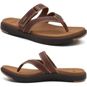 COFACE Womens Fashion Orthotic Flip Flops Ladies Slip On Lightweight Athletic